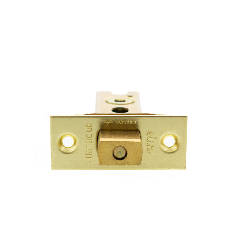 Atlantic Fire-Rated CE Marked Bolt Through Heavy Duty Tubular Deadbolt 3" - Satin Brass