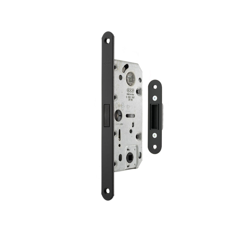 AGB Polaris 2XT Magnetic Bathroom Lock 35mm backset - Matt Black