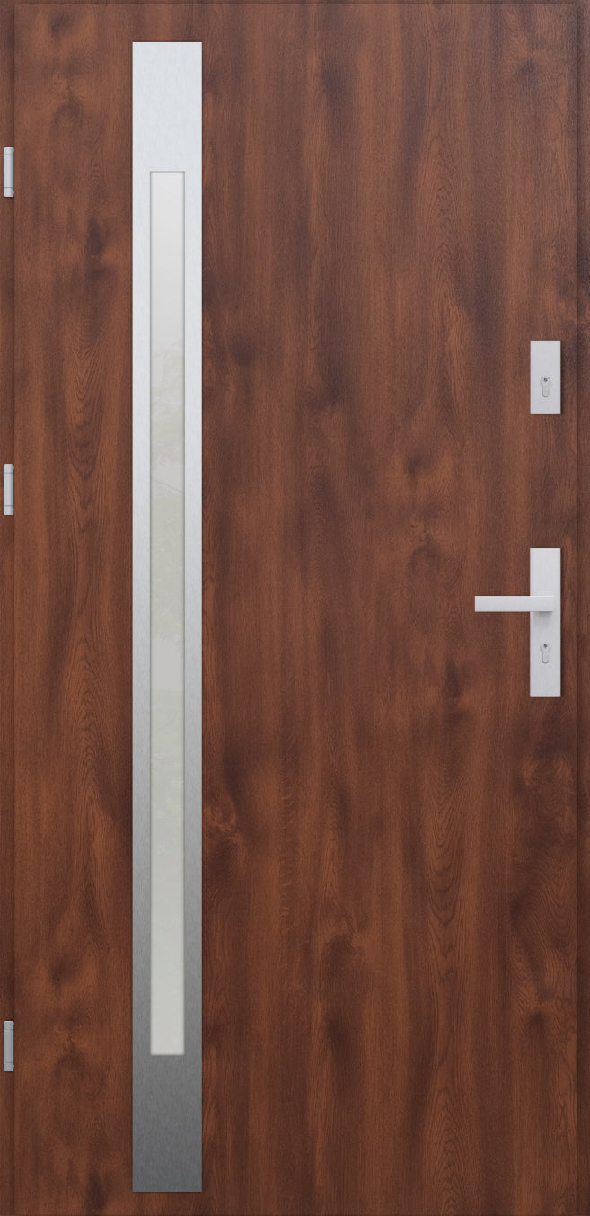 Turenwerke ATU 68 Design 504 Steel Door - Walnut