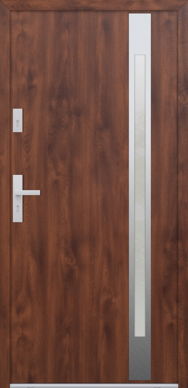 Turenwerke ATU 68 Design 504 Steel Door - Walnut