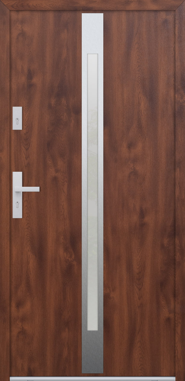 Turenwerke ATU 68 Design 505 Steel Door - Walnut