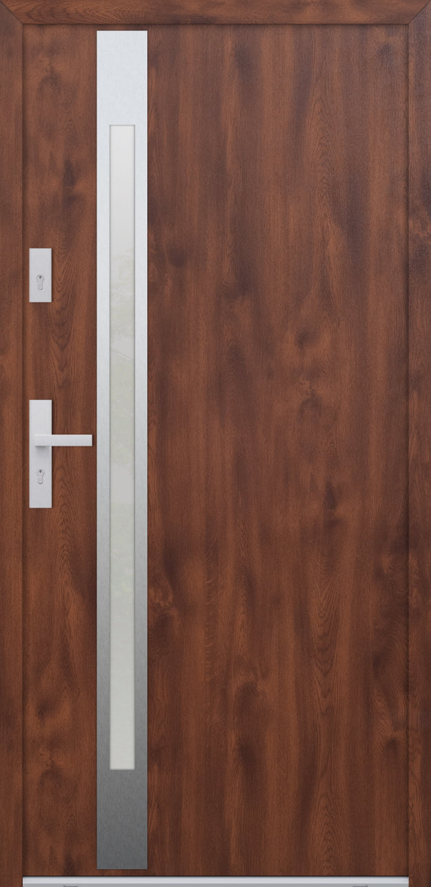 Turenwerke ATU 68 Design 514 Steel Door - Walnut