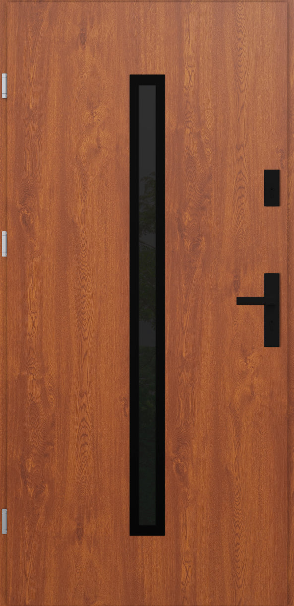 Turenwerke ATU 68 Design 521 Steel Door - Golden Oak - Blackline