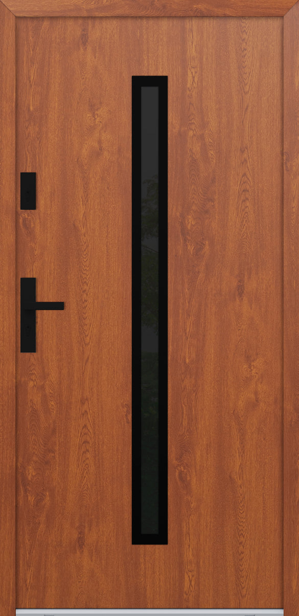 Turenwerke ATU 68 Design 521 Steel Door - Golden Oak - Blackline