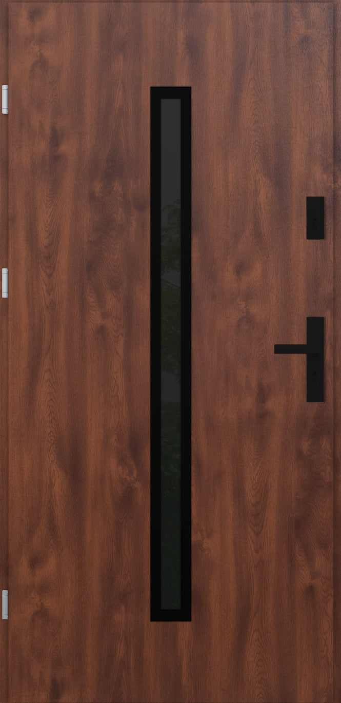 Turenwerke ATU 68 Design 521 Steel Door - Walnut - Blackline