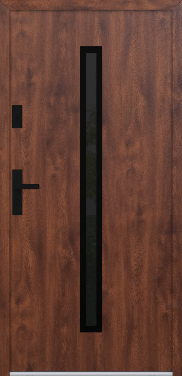 Turenwerke ATU 68 Design 521 Steel Door - Walnut - Blackline