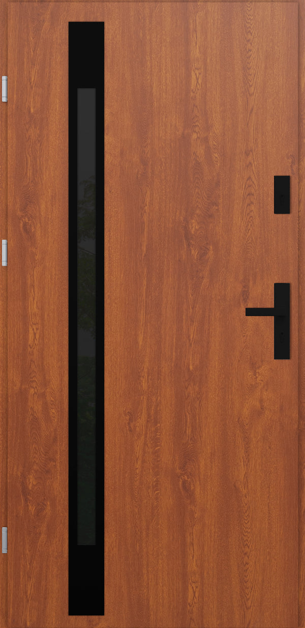 Turenwerke ATU 68 Design 524 Steel Door - Golden Oak - Blackline