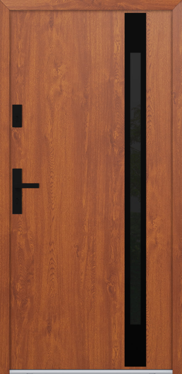 Turenwerke ATU 68 Design 524 Steel Door - Golden Oak - Blackline