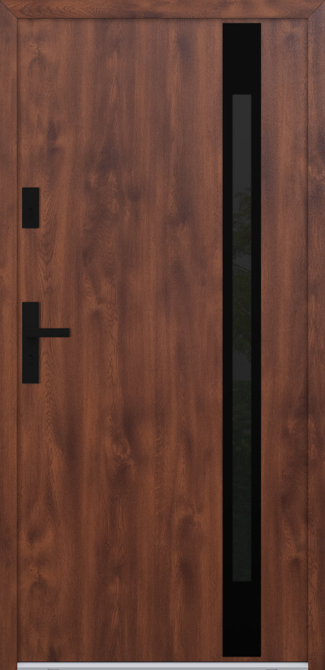 Turenwerke ATU 68 Design 524 Steel Door - Walnut - Blackline