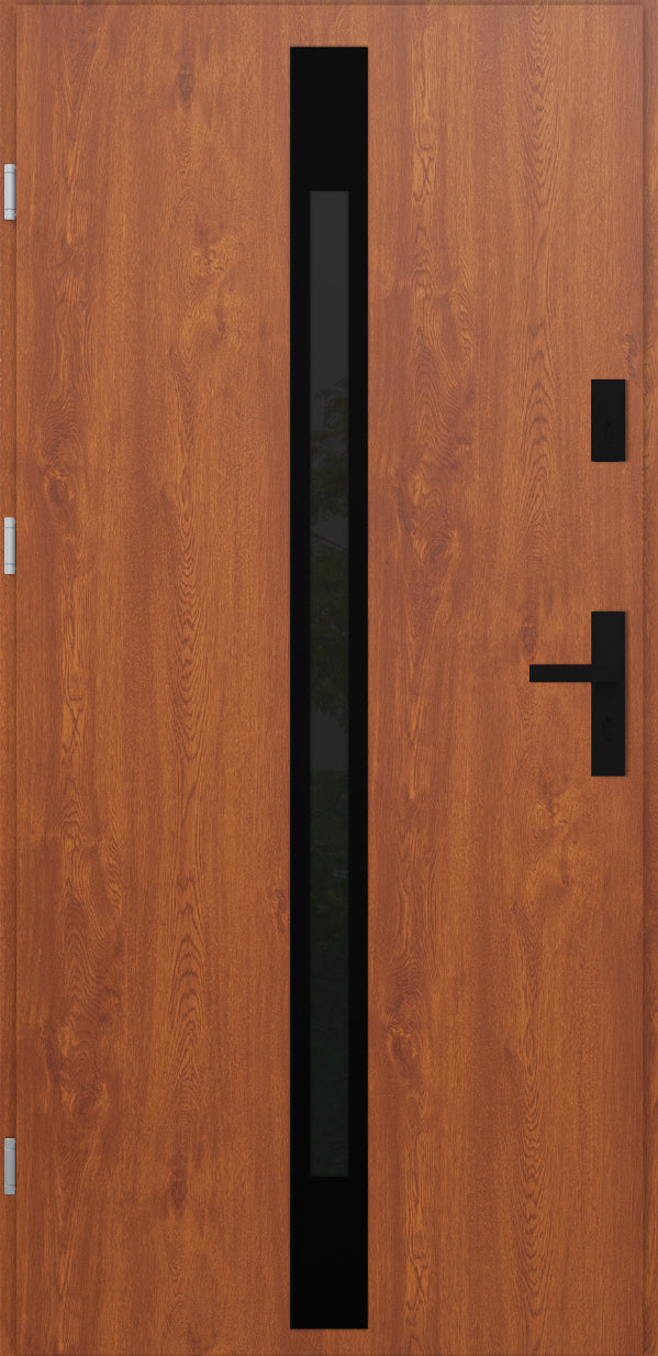 Turenwerke ATU 68 Design 525 Steel Door - Golden Oak - Blackline