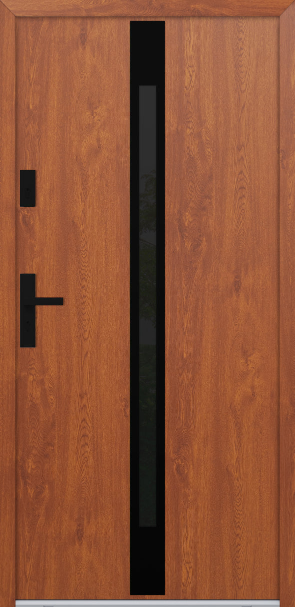 Turenwerke ATU 68 Design 525 Steel Door - Golden Oak - Blackline