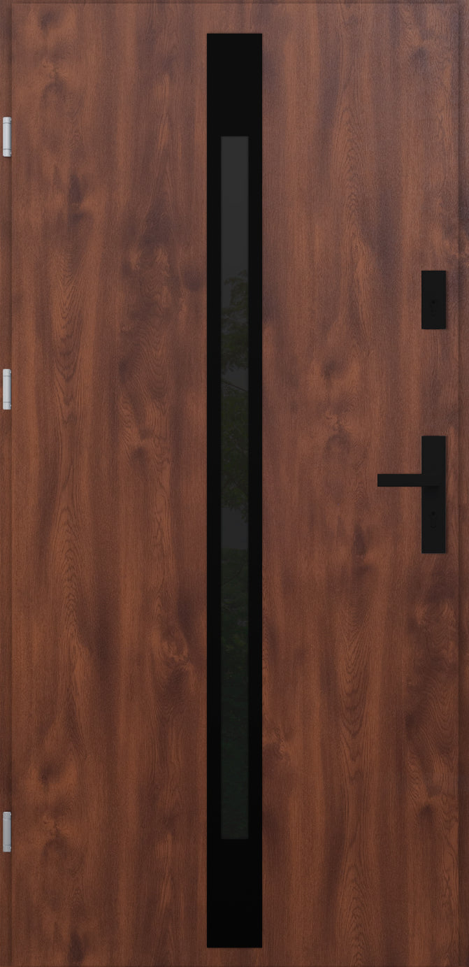 Turenwerke ATU 68 Design 525 Steel Door - Walnut - Blackline