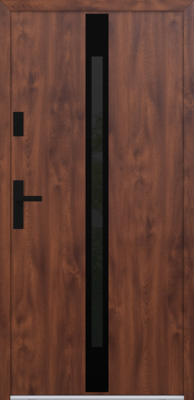 Turenwerke ATU 68 Design 525 Steel Door - Walnut - Blackline