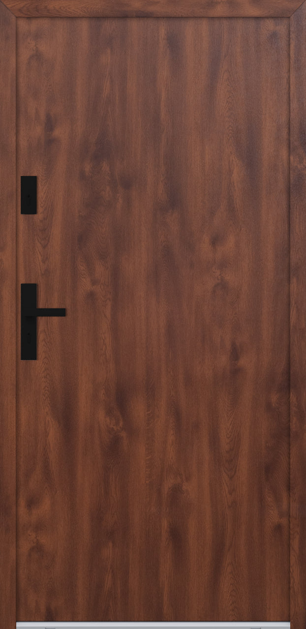 Turenwerke ATU 68 Design 527 Steel Door - Walnut