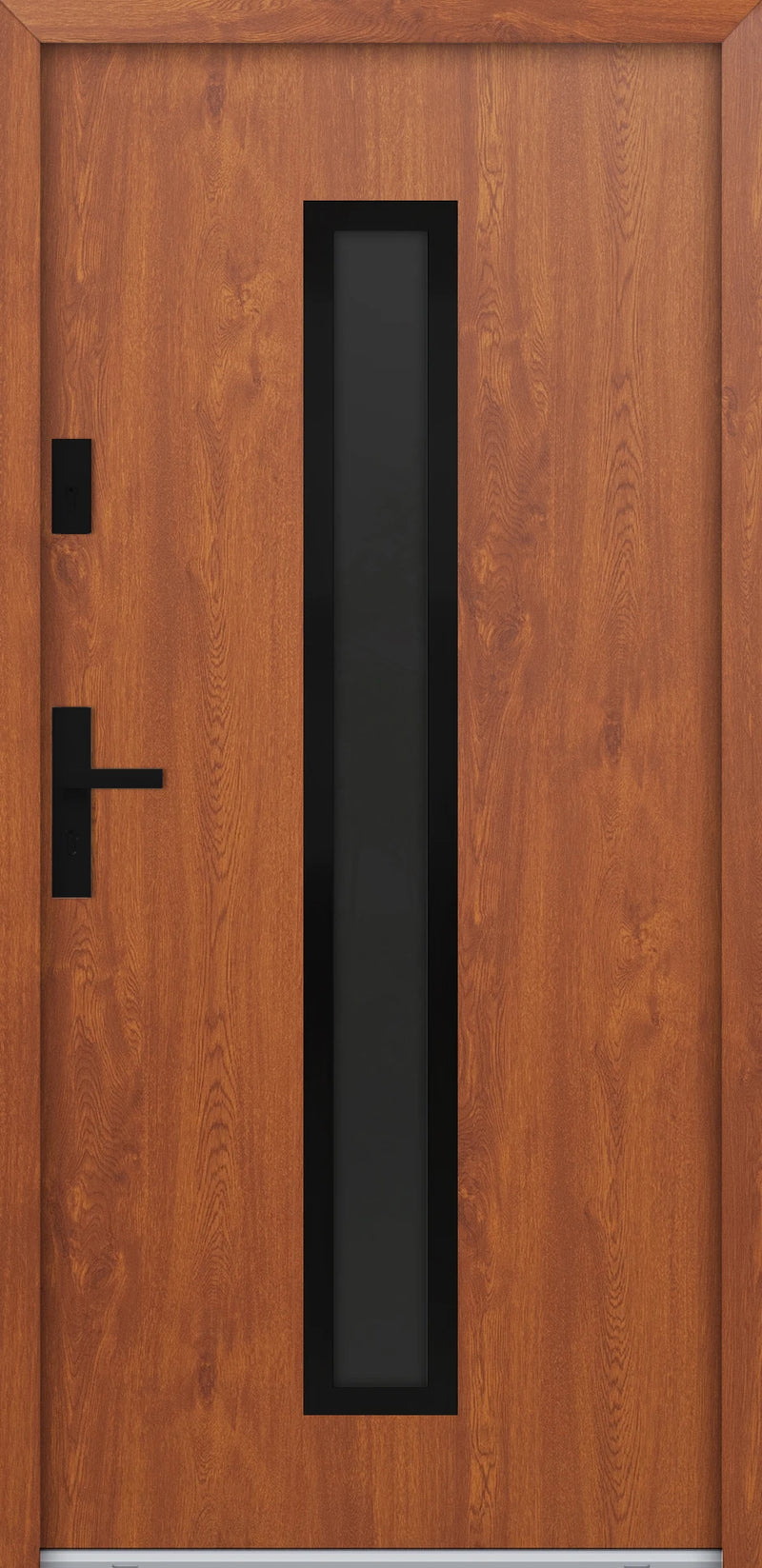 Turenwerke ATU 68 Design 620 Steel Door - Golden Oak - Blackline