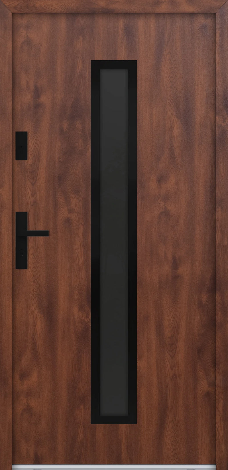 Turenwerke ATU 68 Design 620 Steel Door - Walnut - Blackline