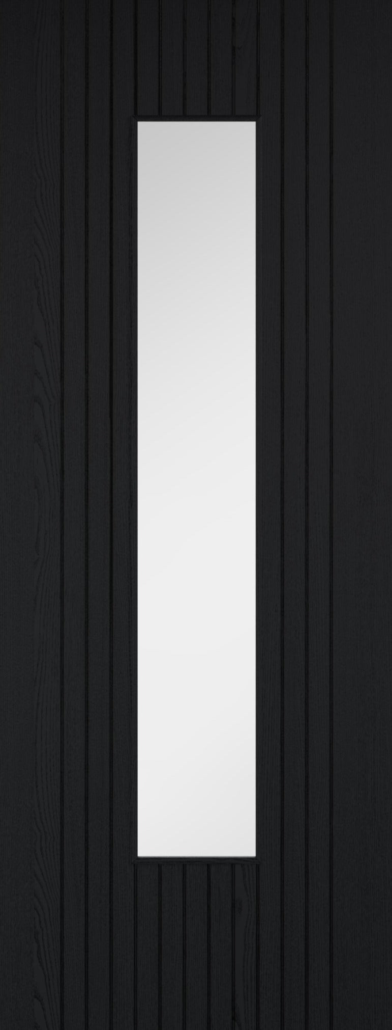 LPD Sydney Glazed Black Laminate Pre-Finished Door