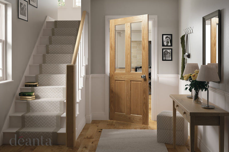 Deanta Oak Bury Glazed Internal door