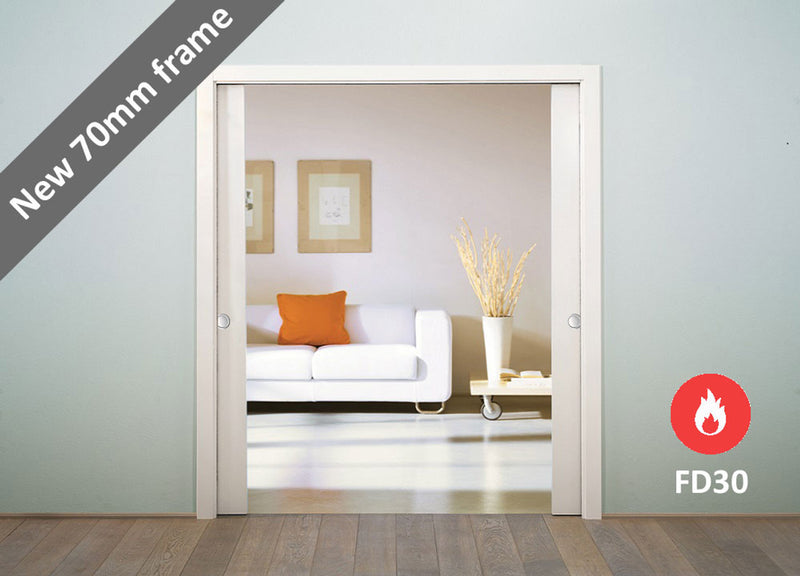 Eclisse Double Fire Rated Pocket Door System