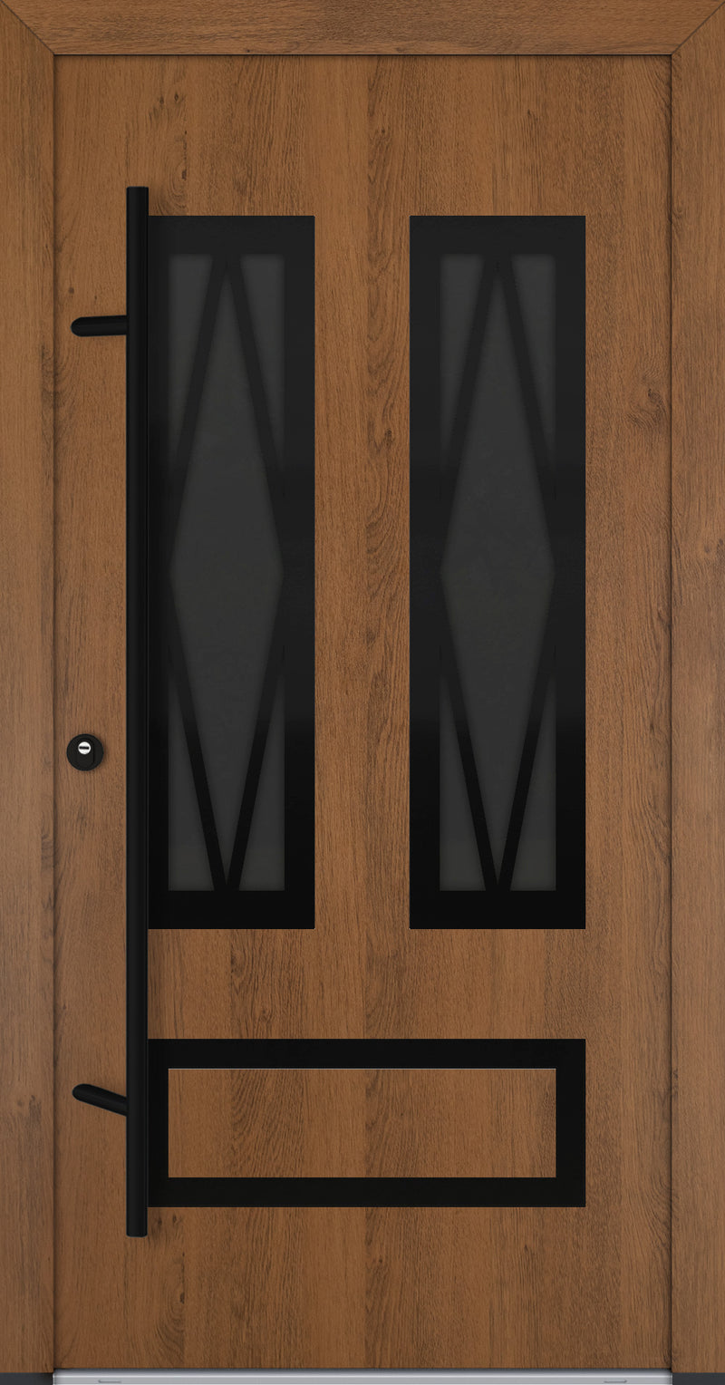 Turenwerke Classic DS68 Design C22 Steel Door - Wood Finish Options - Blackline