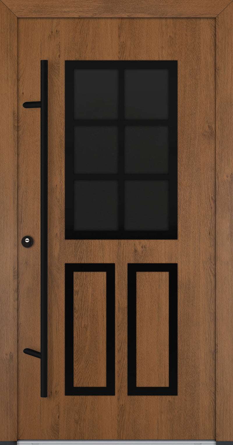 Turenwerke Classic DS82 Design C23 Steel Door - Wood Finish Options - Blackline