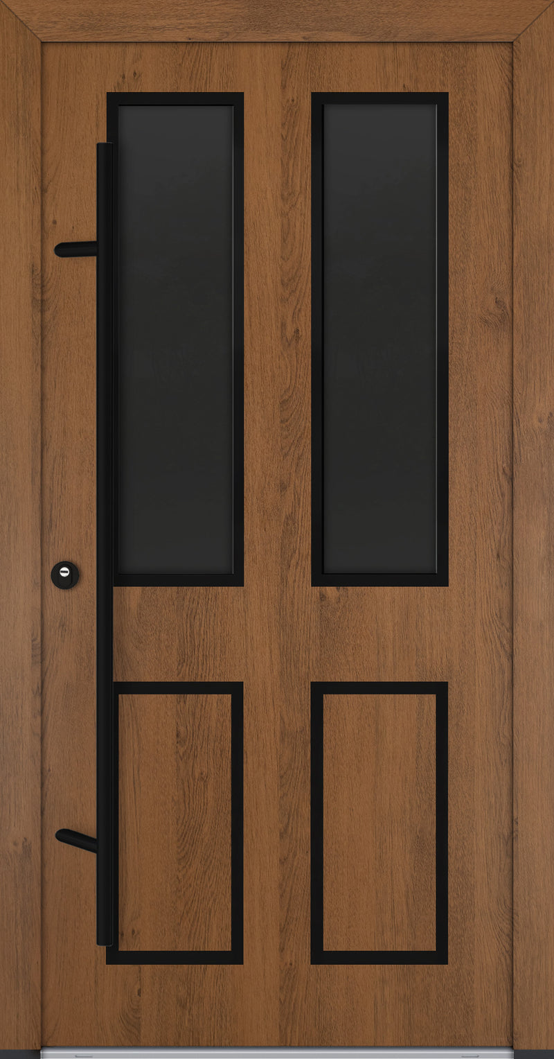 Turenwerke Classic DS68 Design C29 Steel Door - Wood Finish Options - Blackline