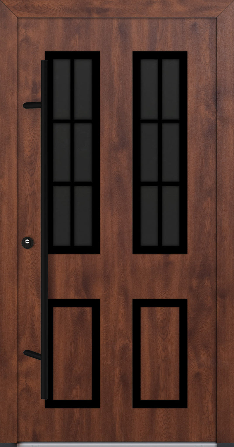 Turenwerke Classic DS82 Design C30 Steel Door - Wood Finish Options - Blackline