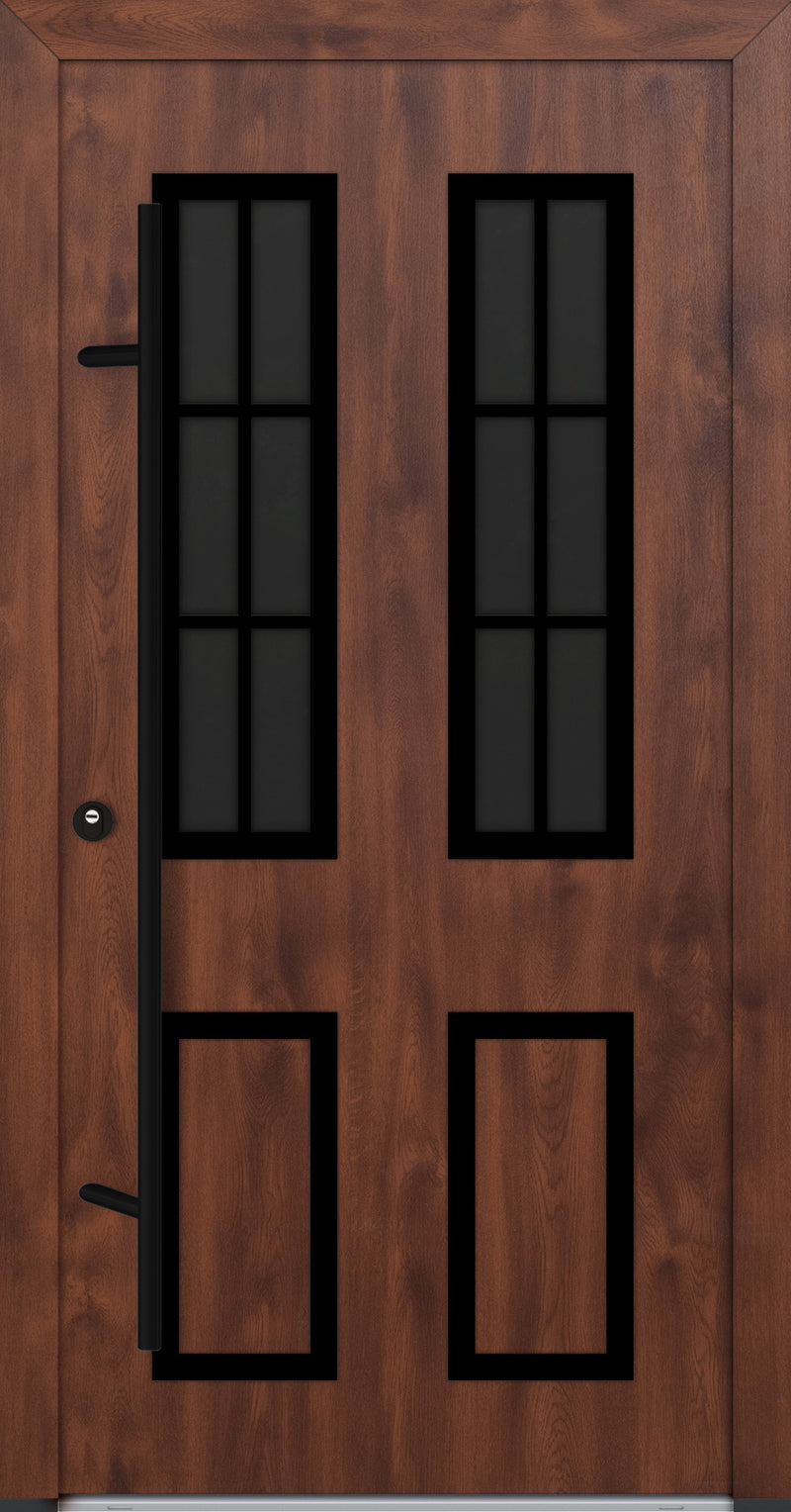 Turenwerke Classic DS68 Design C30 Steel Door - Wood Finish Options - Blackline