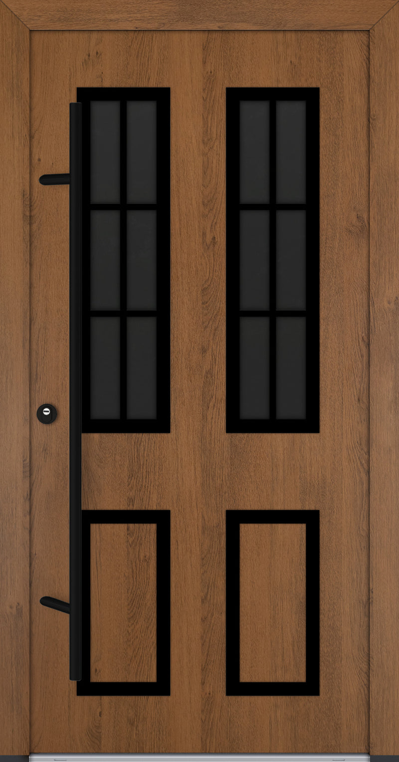 Turenwerke Classic DS68 Design C30 Steel Door - Wood Finish Options - Blackline