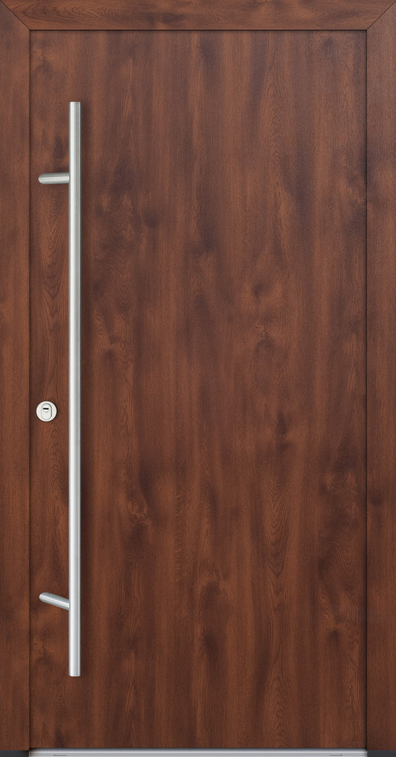 Turenwerke ALU-STEEL DS82 Design 00 Steel Door - Wood Finish Options