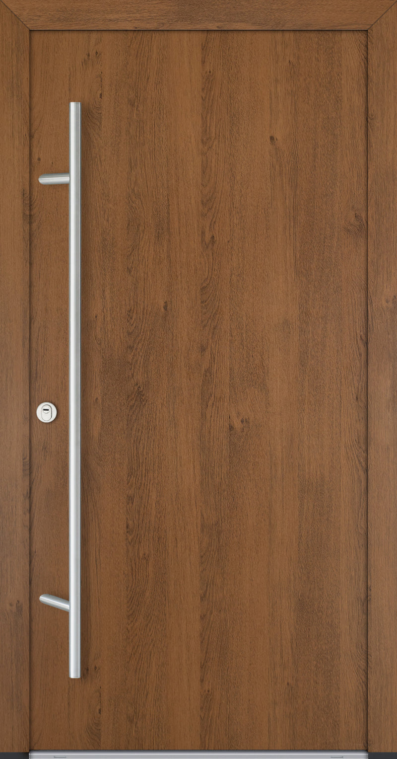 Turenwerke ALU-STEEL DS82 Design 00 Steel Door - Wood Finish Options