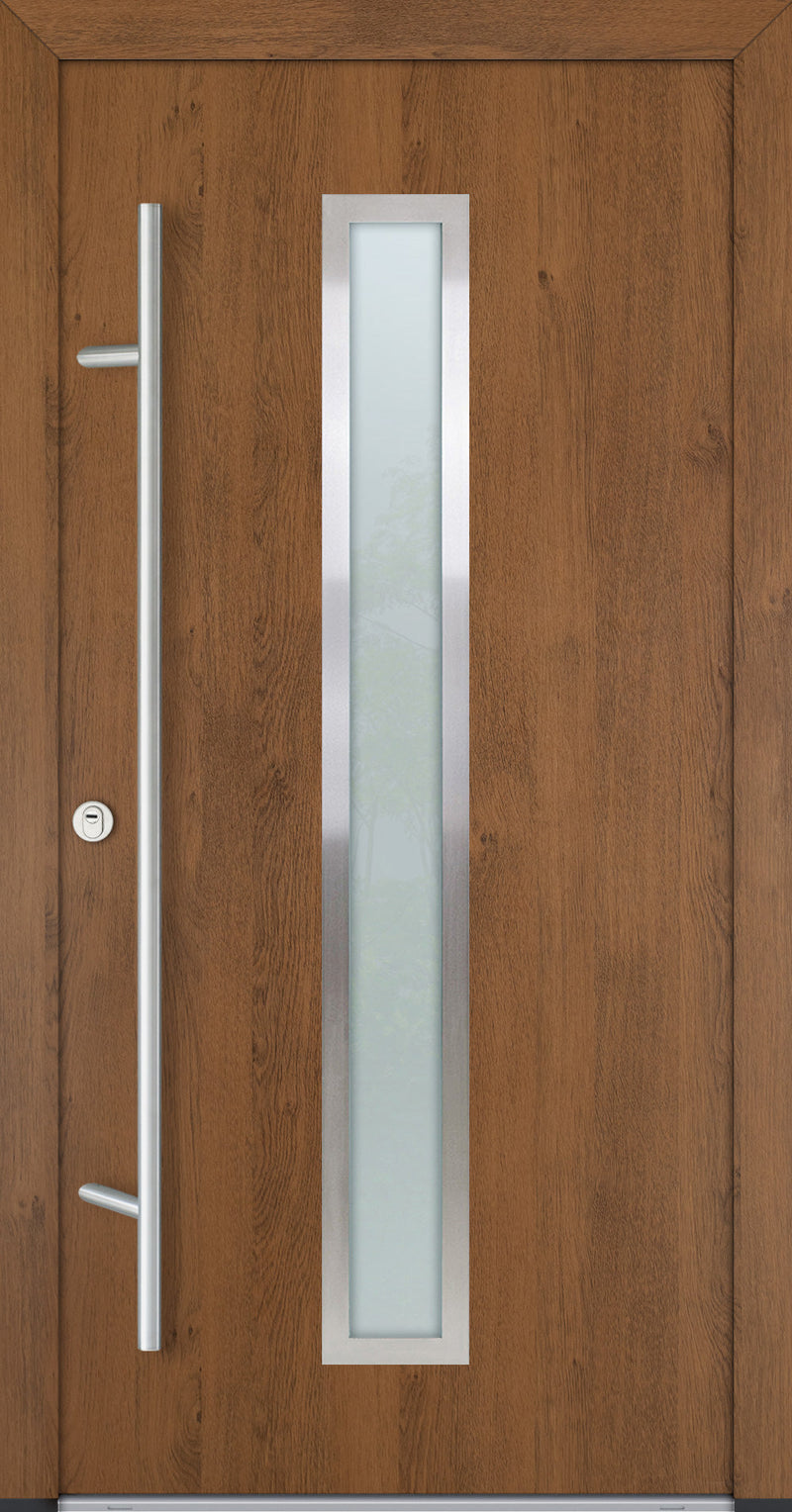 Turenwerke ALU-STEEL DS82 Design 01 Steel Door - Wood Finish Options