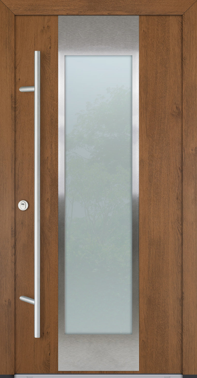 Turenwerke ALU-STEEL DS82 Design 08 Steel Door - Wood Finish Options