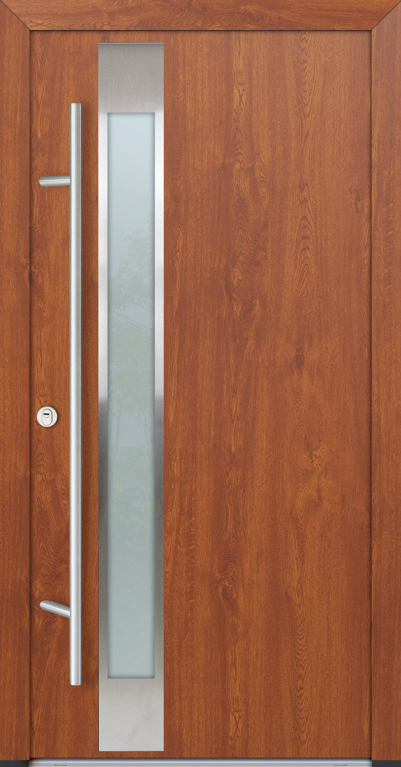 Turenwerke ALU-STEEL DS82 Design 14 Steel Door - Wood Finish Options