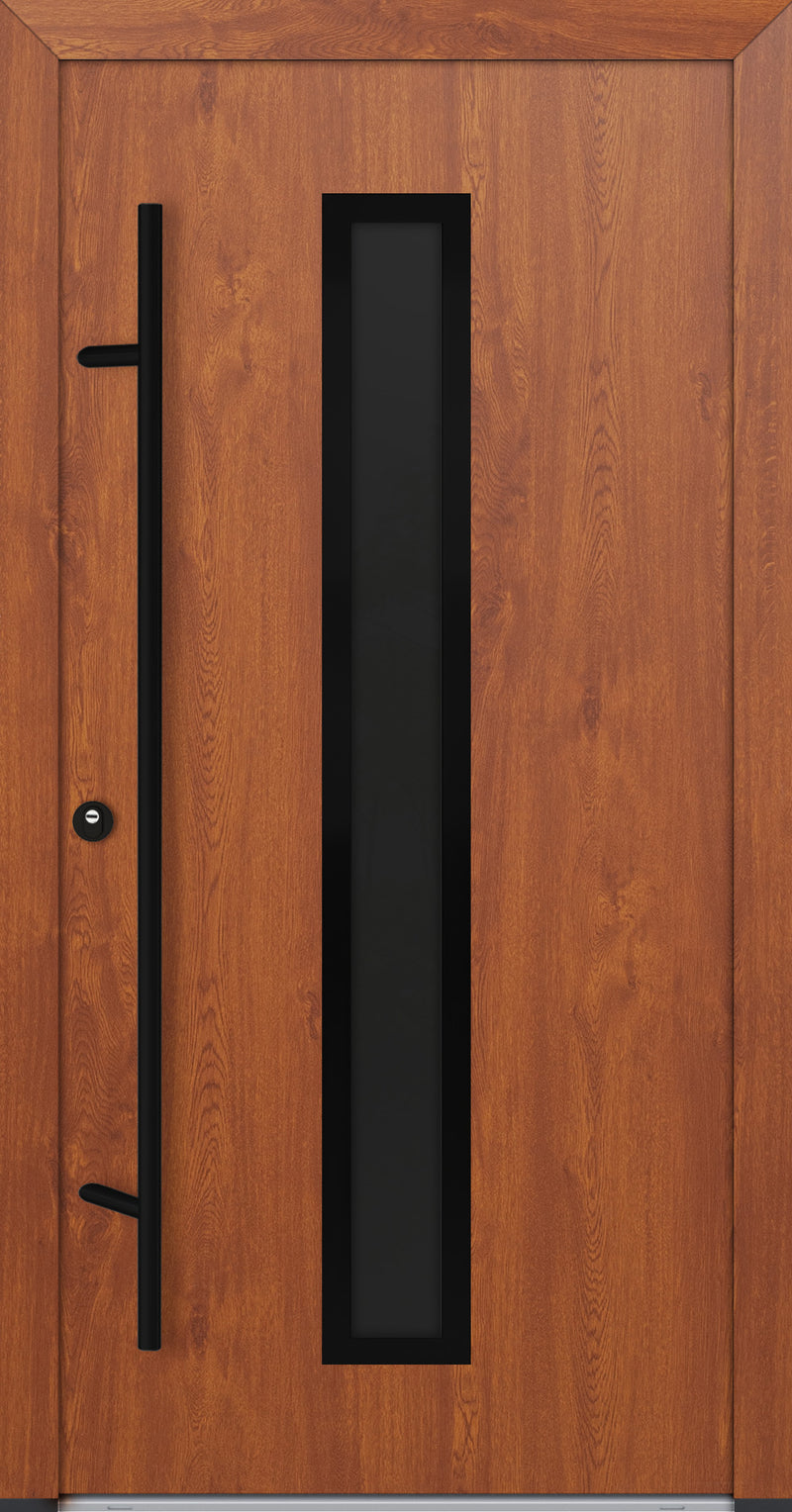 Turenwerke ALU-STEEL DS68 Design 21 Steel Door - Wood Finish Options - Blackline