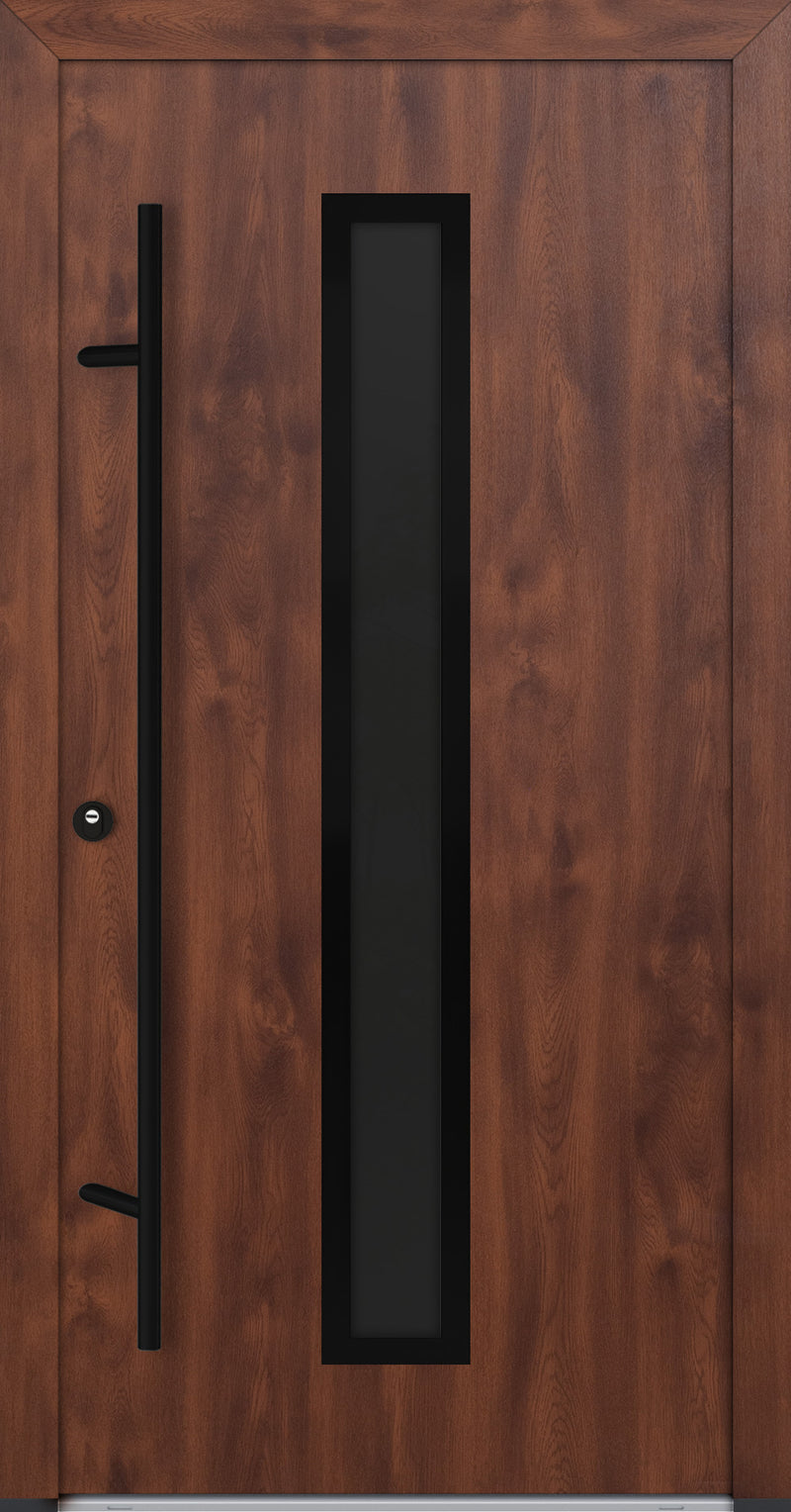 Turenwerke ALU-STEEL DS68 Design 21 Steel Door - Wood Finish Options - Blackline