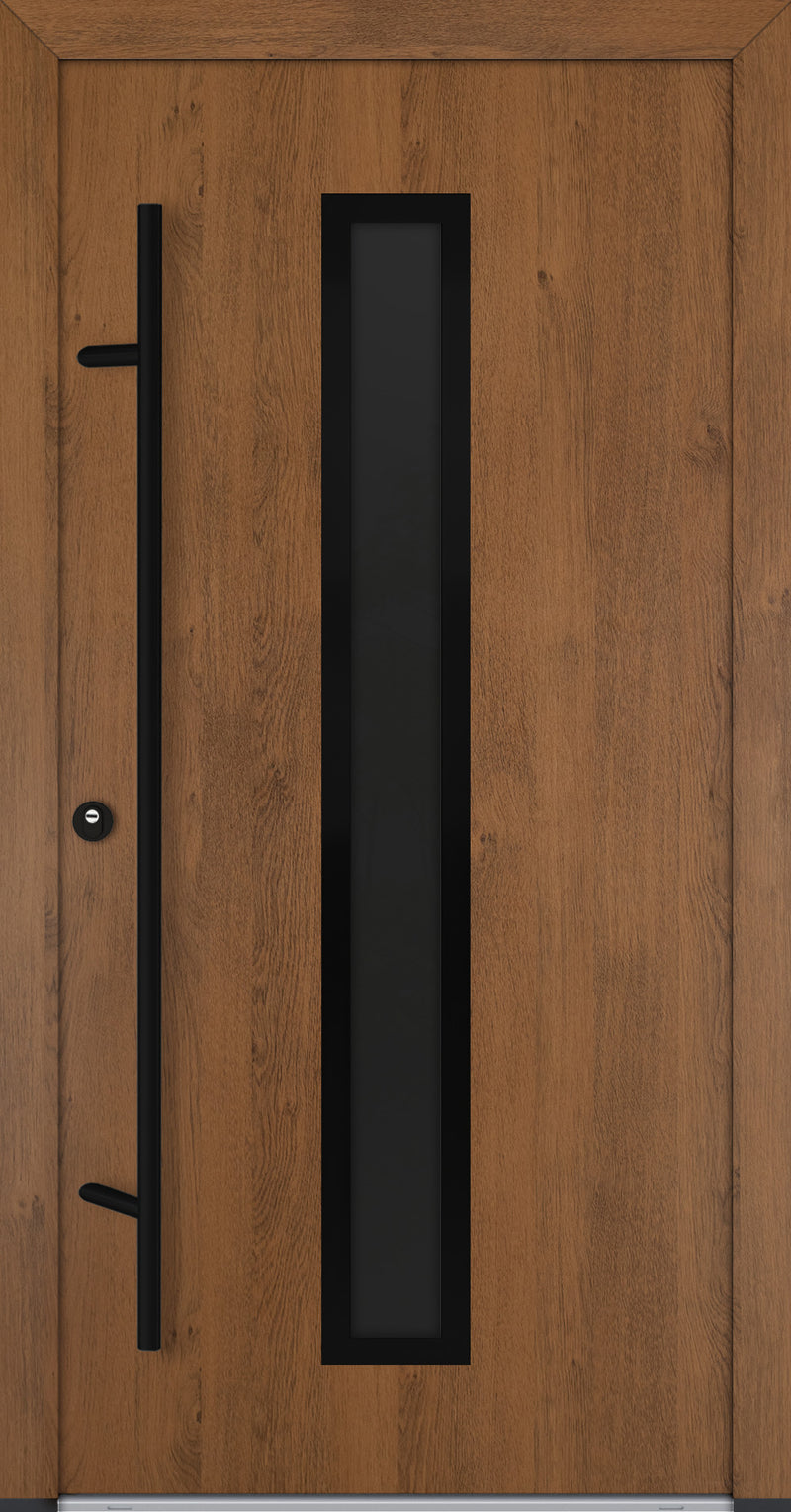 Turenwerke ALU-STEEL DS68 Design 21 Steel Door - Wood Finish Options - Blackline