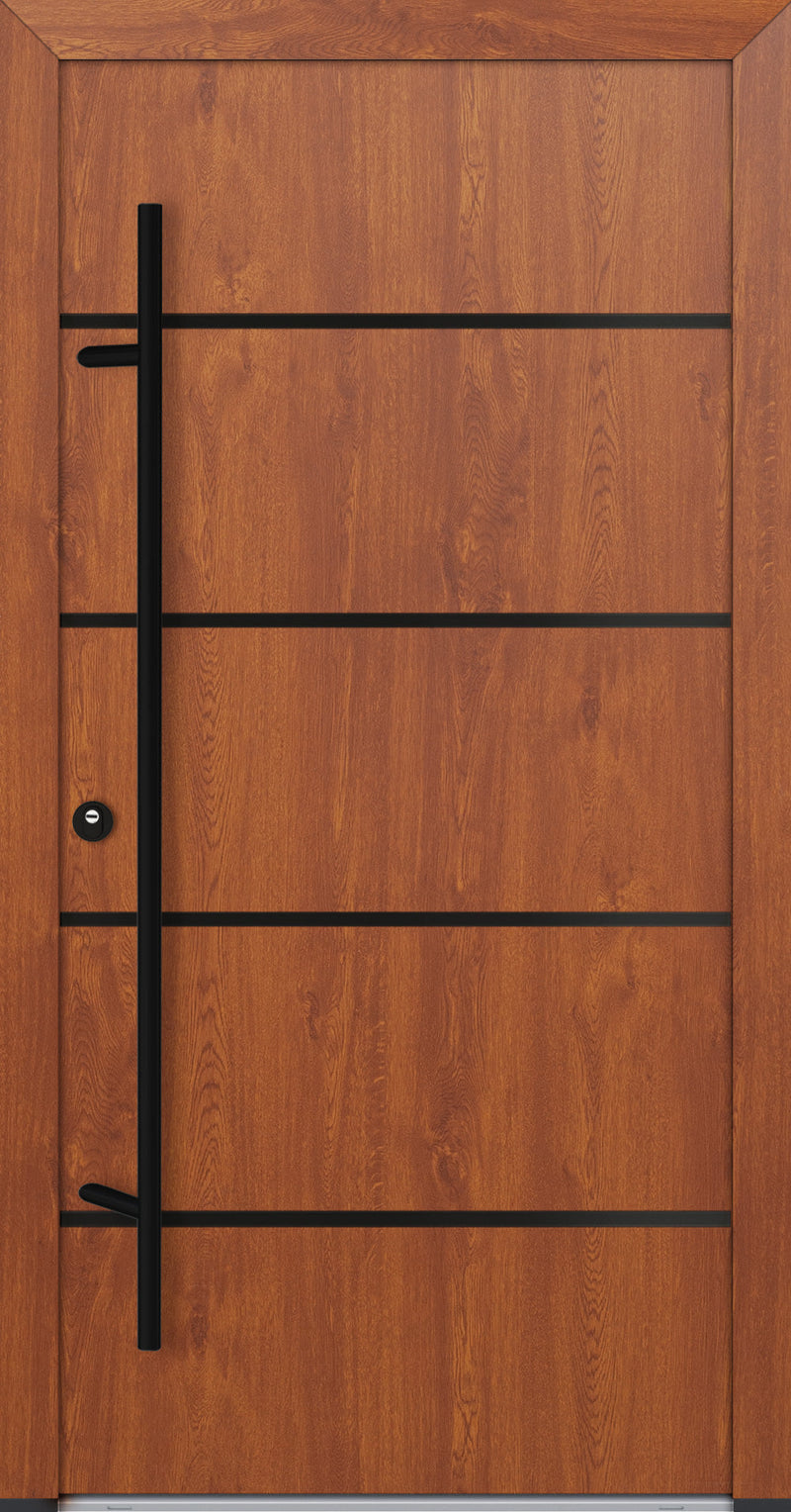 Turenwerke ALU-STEEL DS82 Design 22 Steel Door - Wood Finish Options - Blackline