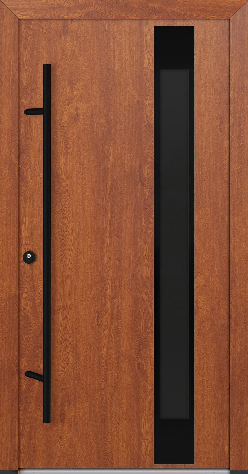 Turenwerke ALU-STEEL DS68 Design 24 Steel Door - Wood Finish Options - Blackline