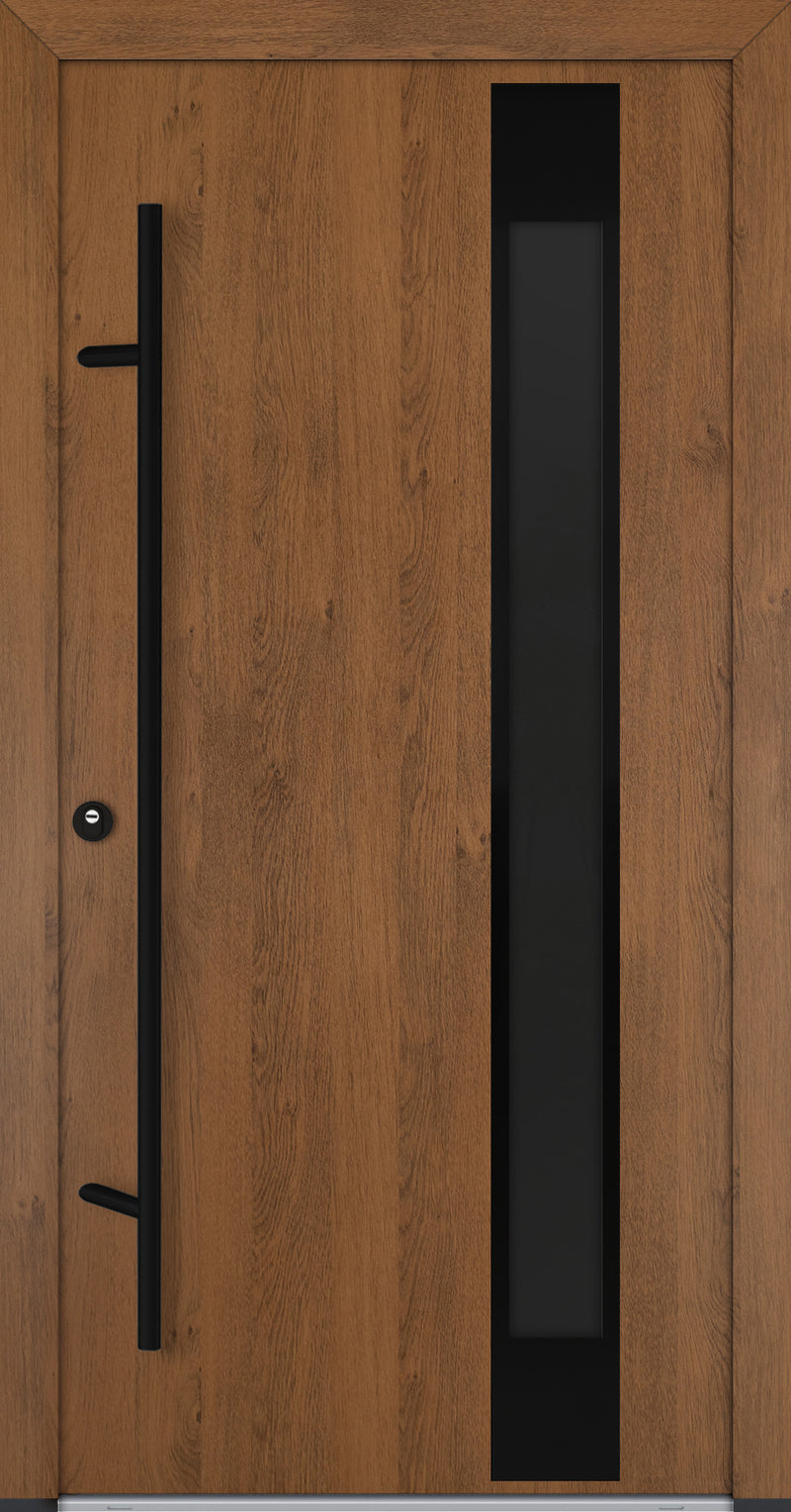 Turenwerke ALU-STEEL DS68 Design 24 Steel Door - Wood Finish Options - Blackline