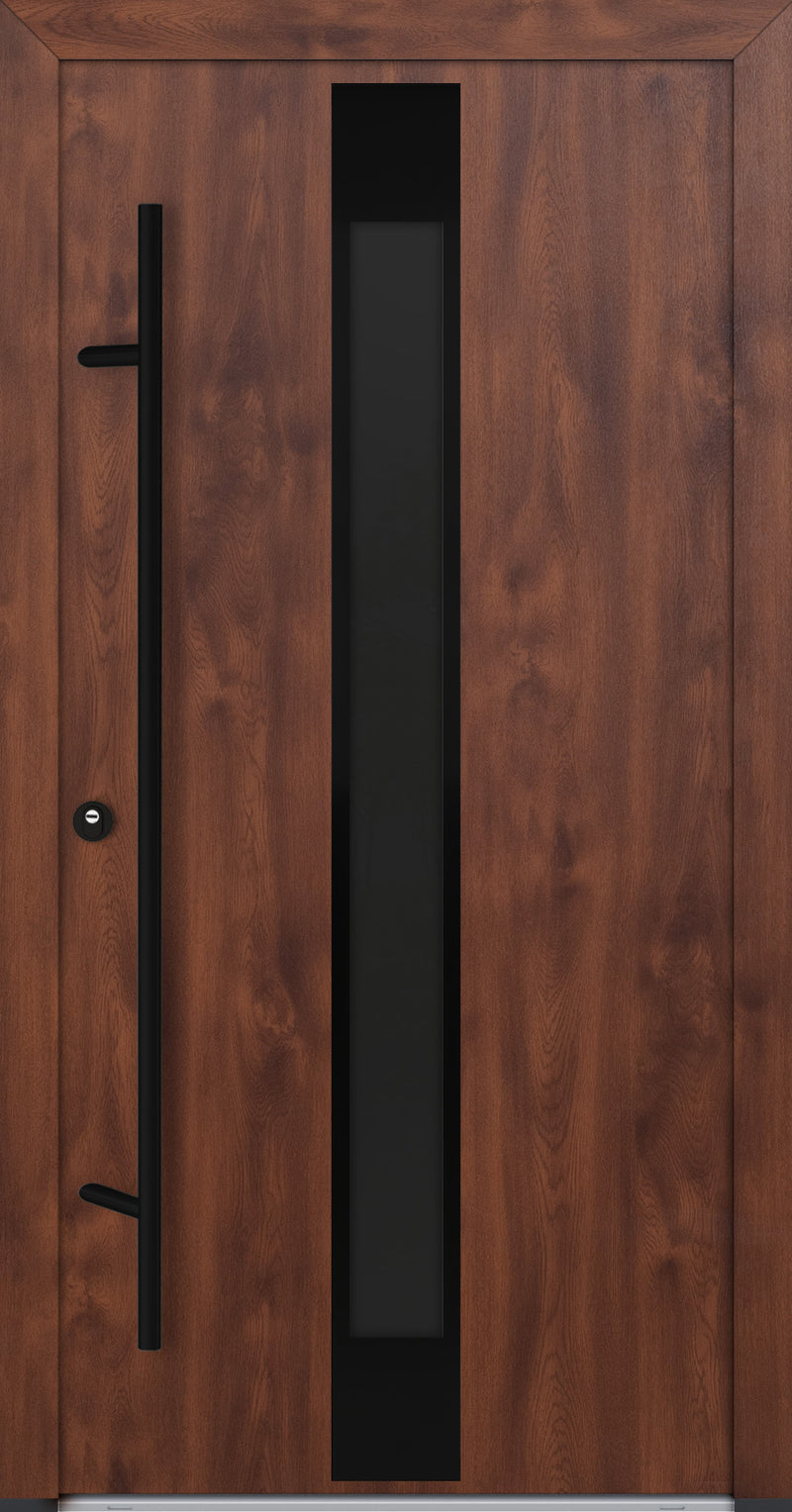 Turenwerke ALU-STEEL DS68 Design 25 Steel Door - Wood Finish Options - Blackline