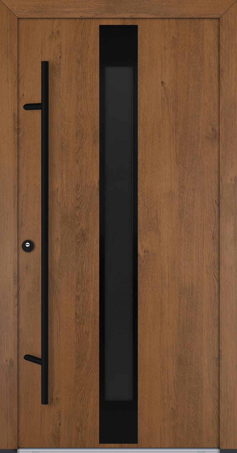 Turenwerke ALU-STEEL DS68 Design 25 Steel Door - Wood Finish Options - Blackline