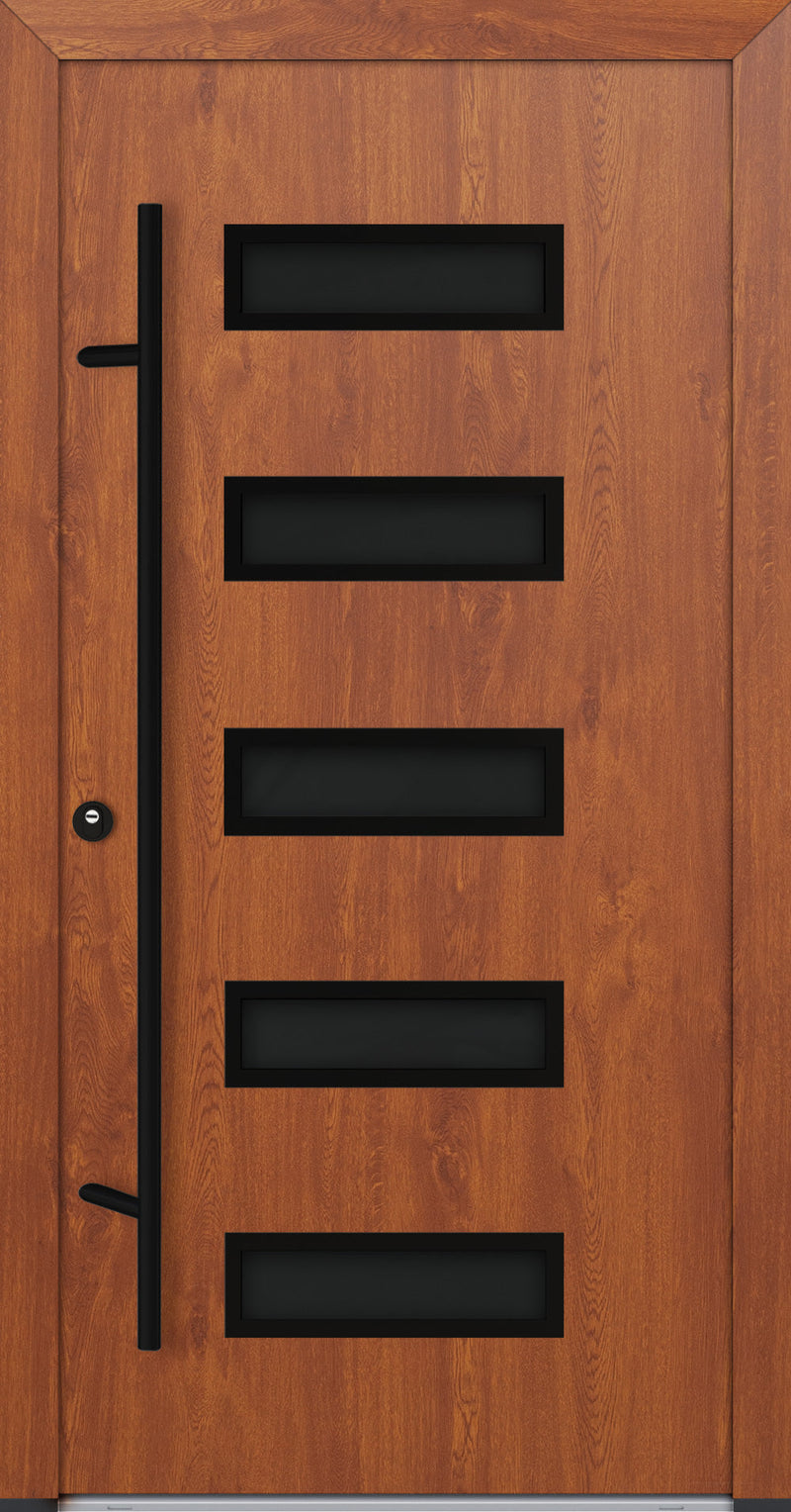 Turenwerke ALU-STEEL DS82 Design 31 Steel Door - Wood Finish Options - Blackline