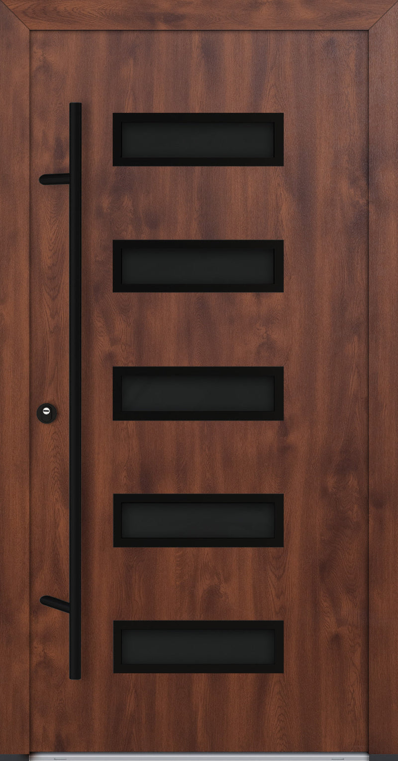 Turenwerke ALU-STEEL DS82 Design 31 Steel Door - Wood Finish Options - Blackline