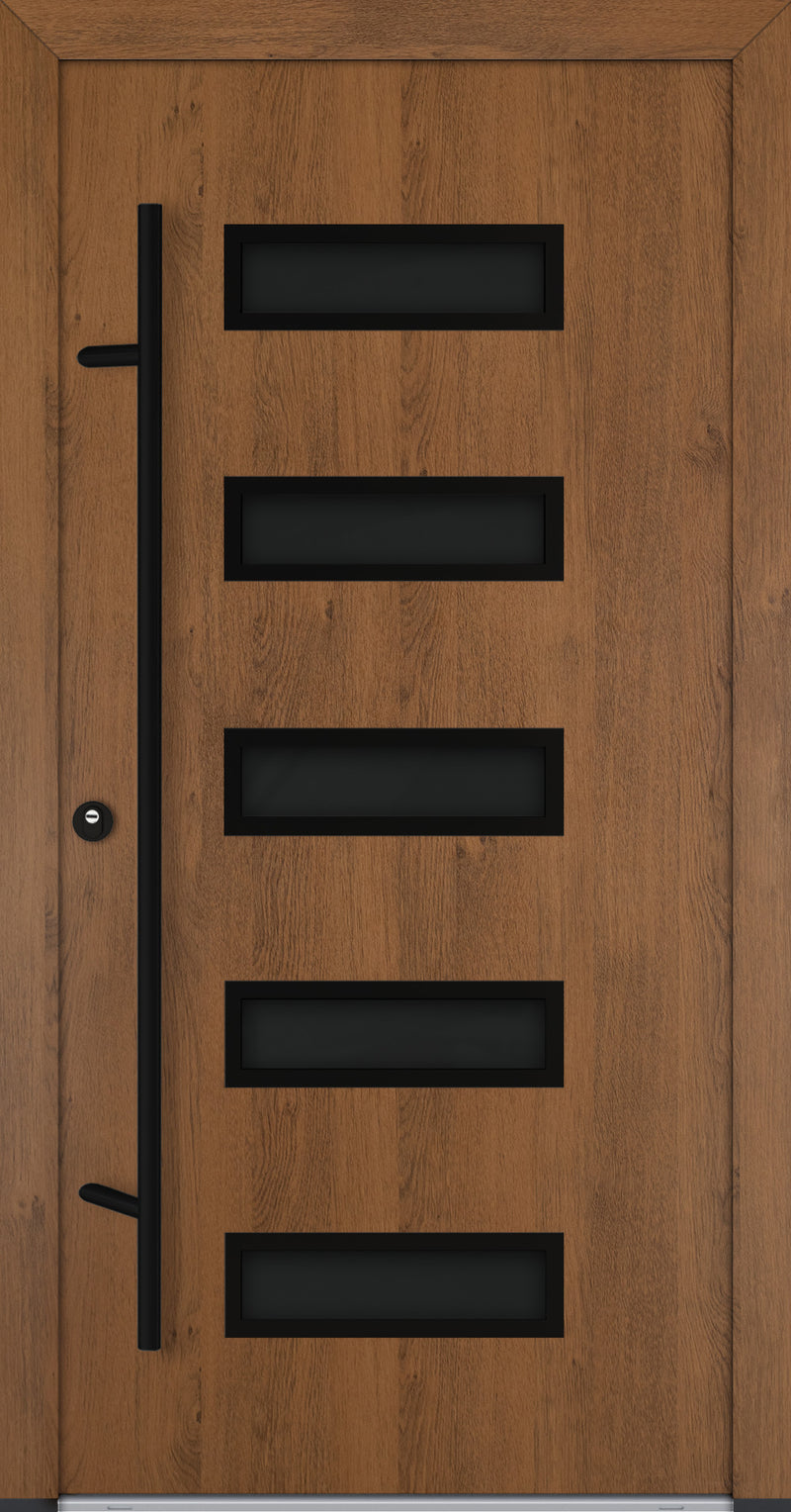 Turenwerke ALU-STEEL DS68 Design 31 Steel Door - Wood Finish Options - Blackline