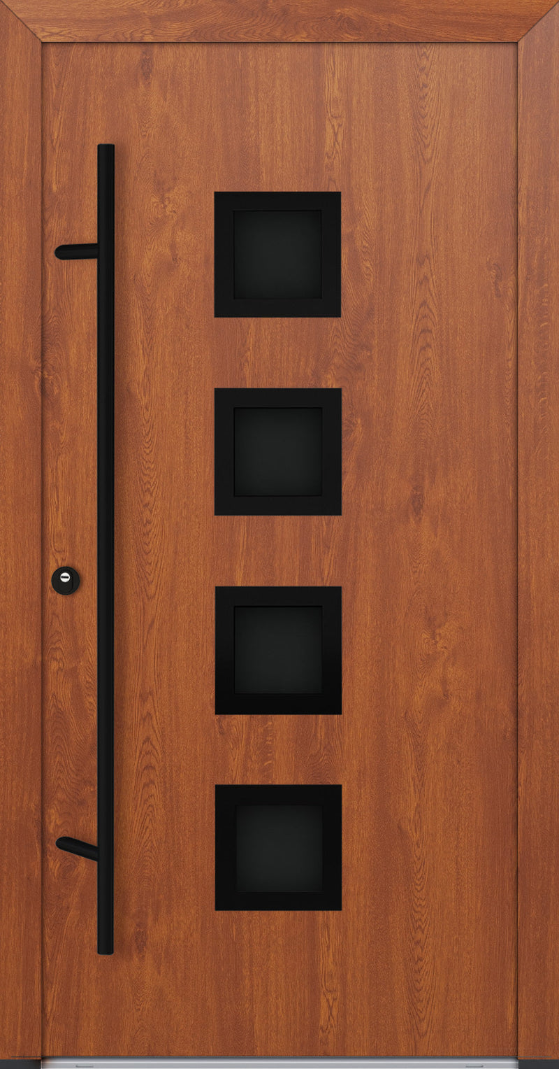 Turenwerke ALU-STEEL DS82 Design 33 Steel Door - Wood Finish Options - Blackline