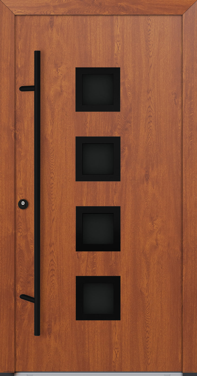 Turenwerke ALU-STEEL DS68 Design 33 Steel Door - Wood Finish Options - Blackline