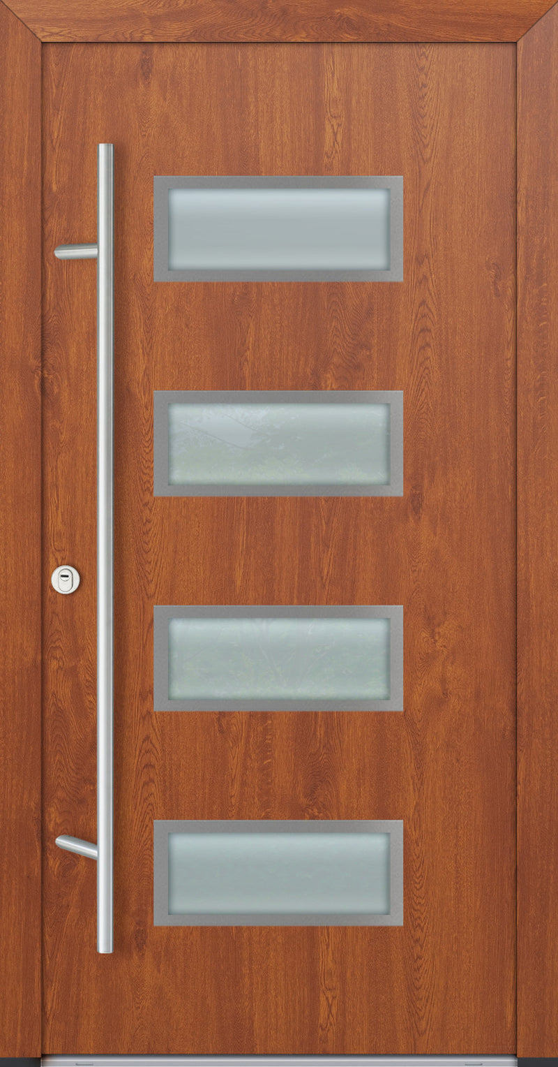 Turenwerke ALU-STEEL DS82 Design 42 Steel Door - Wood Finish Options