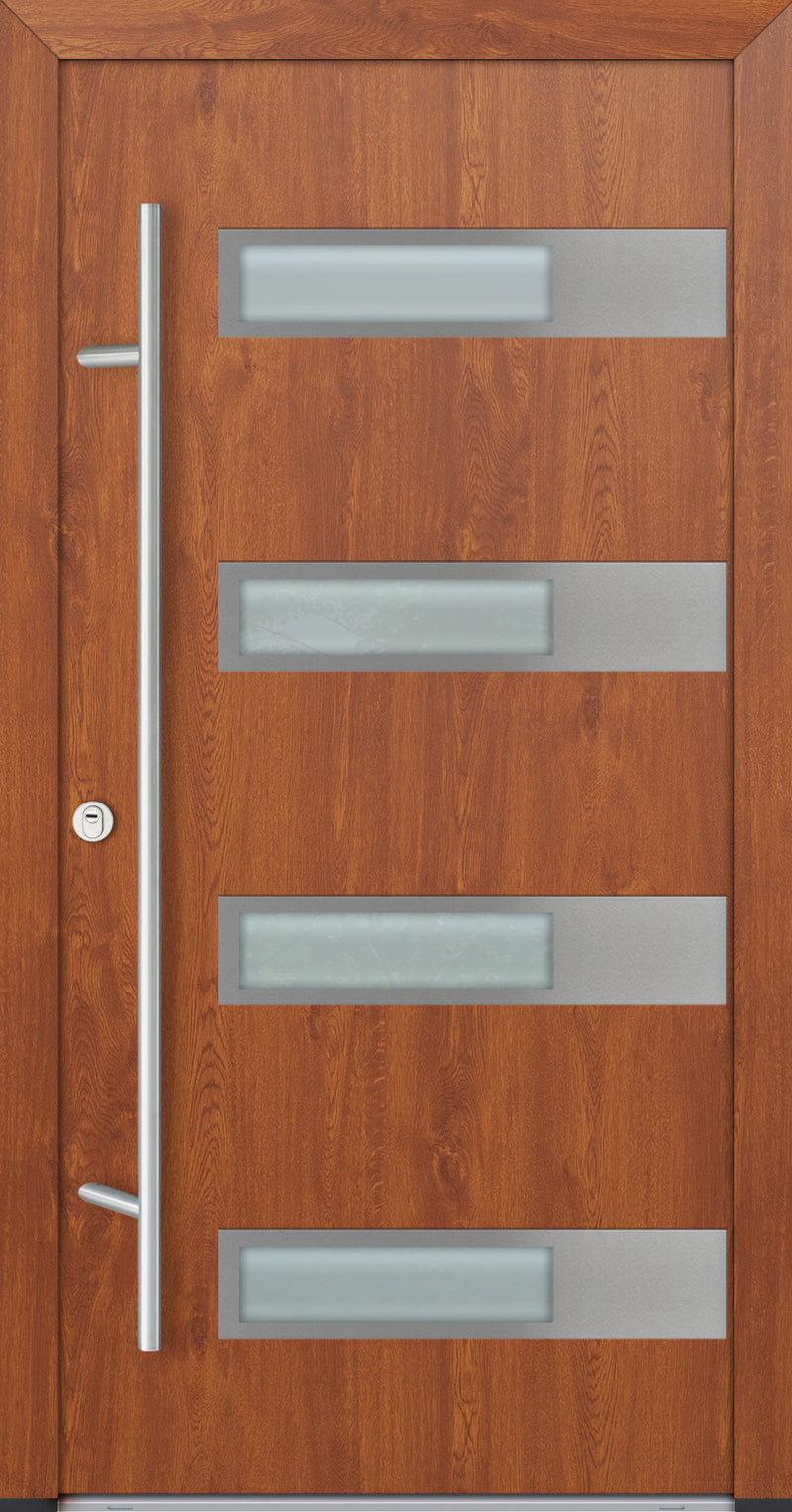 Turenwerke ALU-STEEL DS82 Design 43 Steel Door - Wood Finish Options