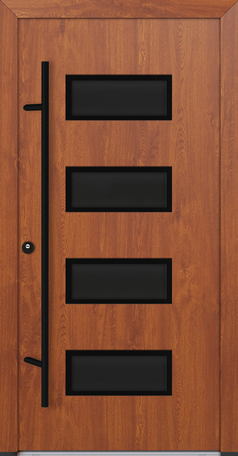 Turenwerke ALU-STEEL DS82 Design 62 Steel Door - Wood Finish Options - Blackline